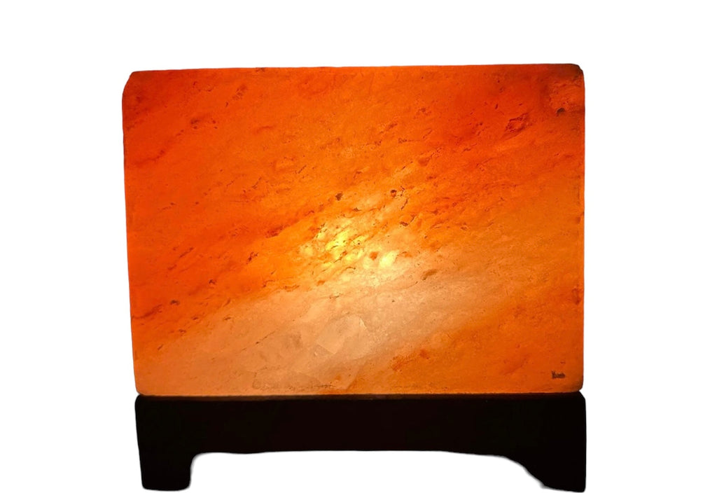 Natural Himalayan Salt Lamp - Rectangle Shape for Home Decor & Wellness