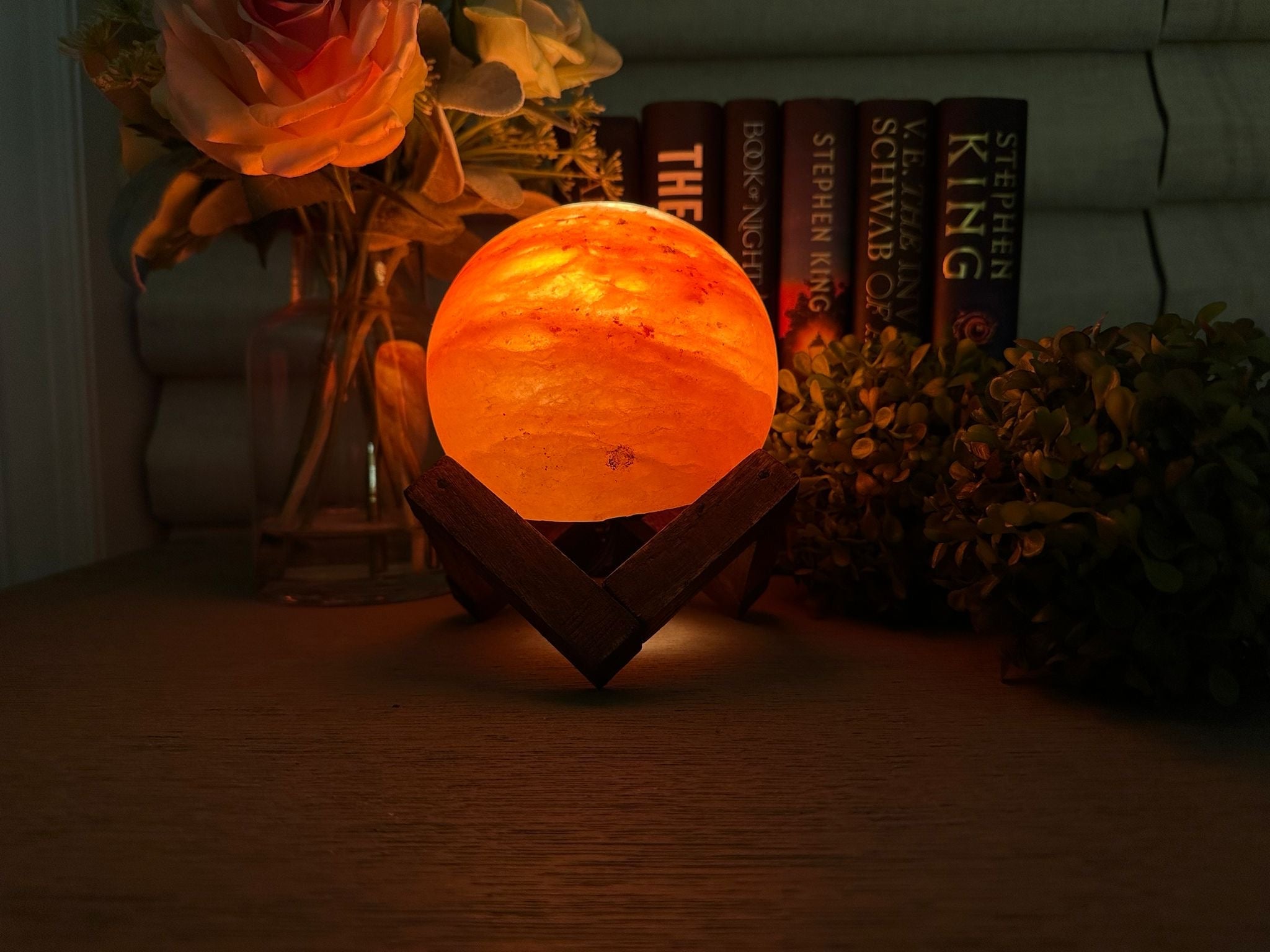 Natural Himalayan Salt Lamp - Handcrafted Crystal Light for Home Decor & Wellness