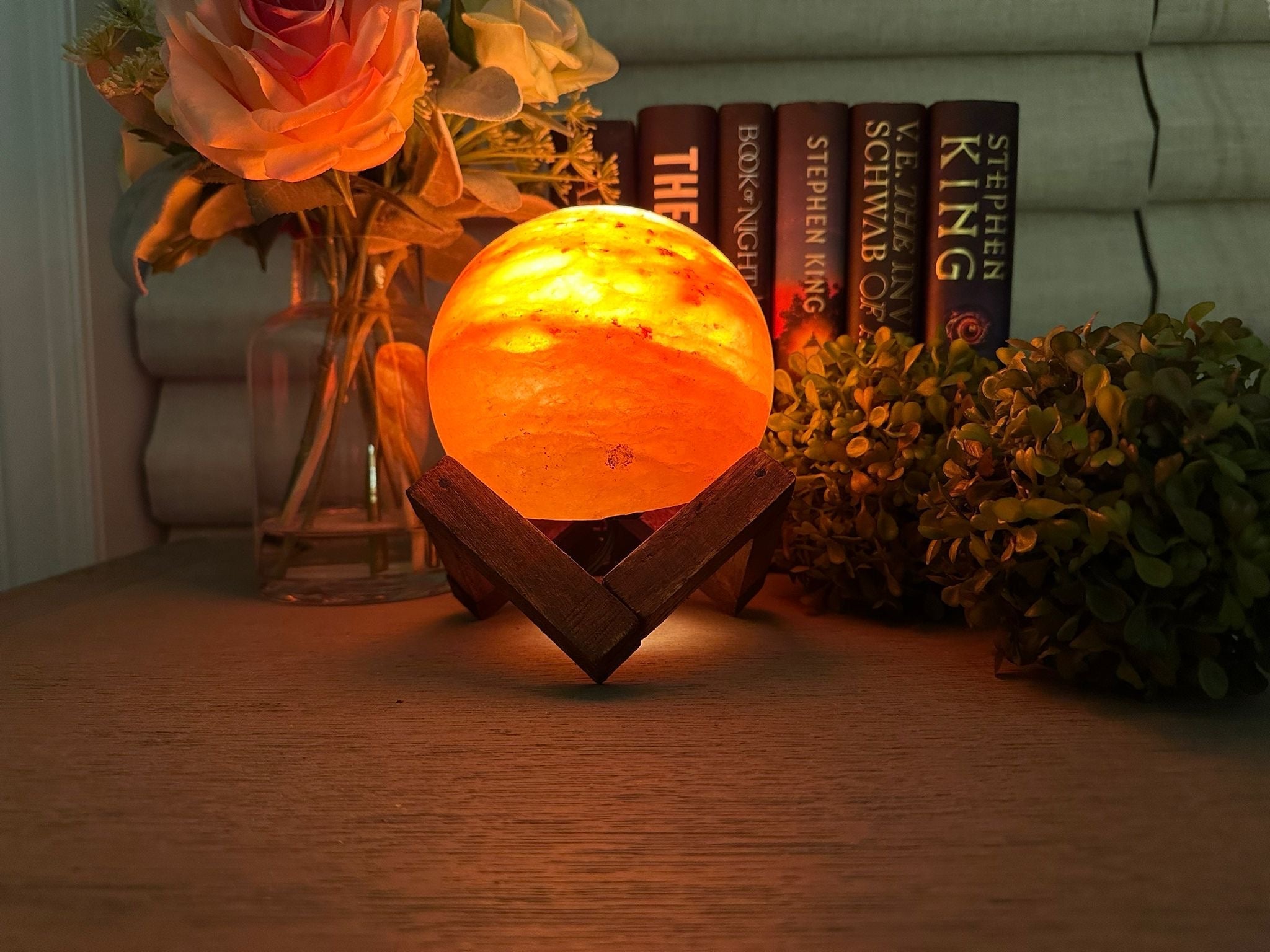 Natural Himalayan Salt Lamp - Handcrafted Crystal Light for Home Decor & Wellness