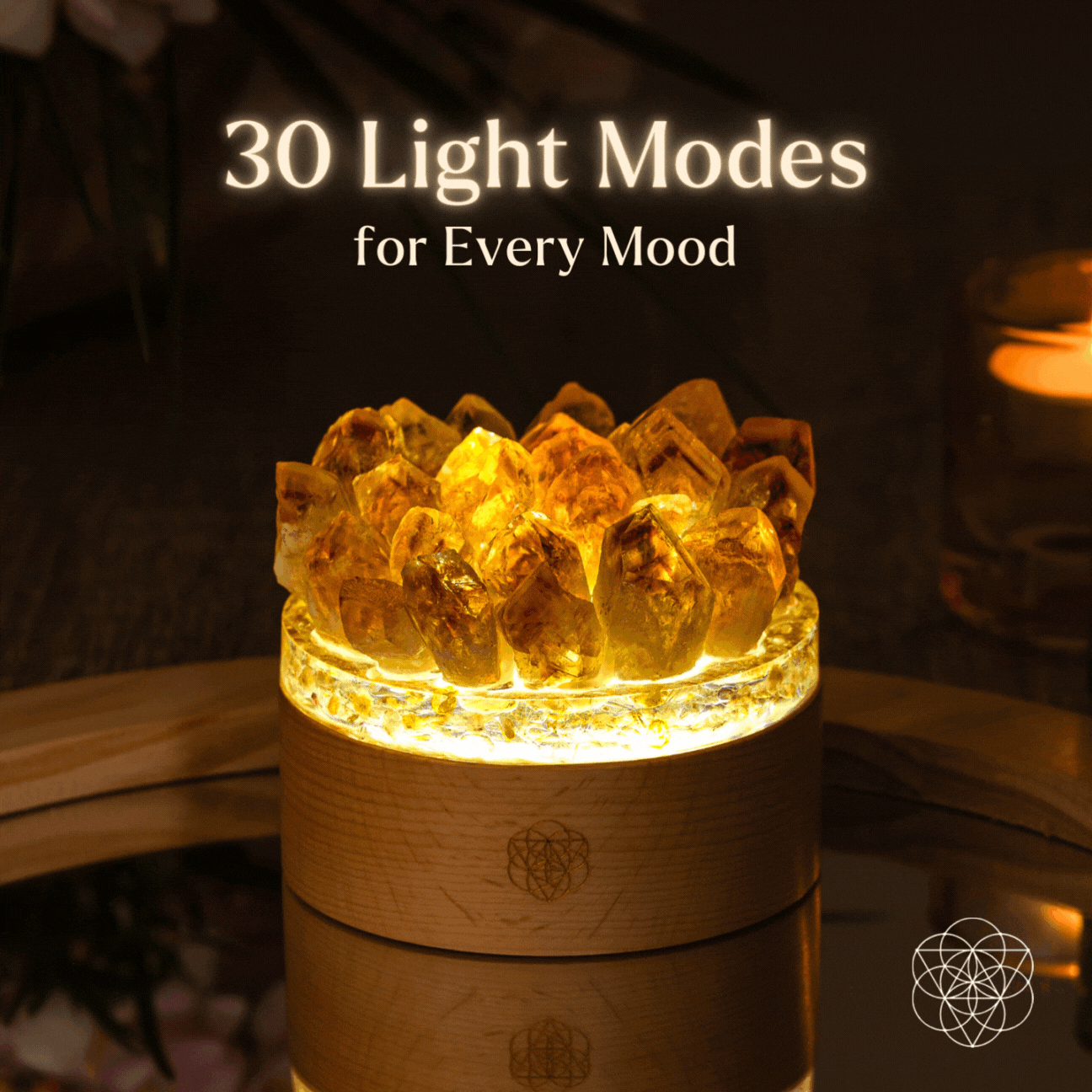 Luxury Midas Citrine Night Lamp - Elegant Home Decor for Living Room & Bedroom