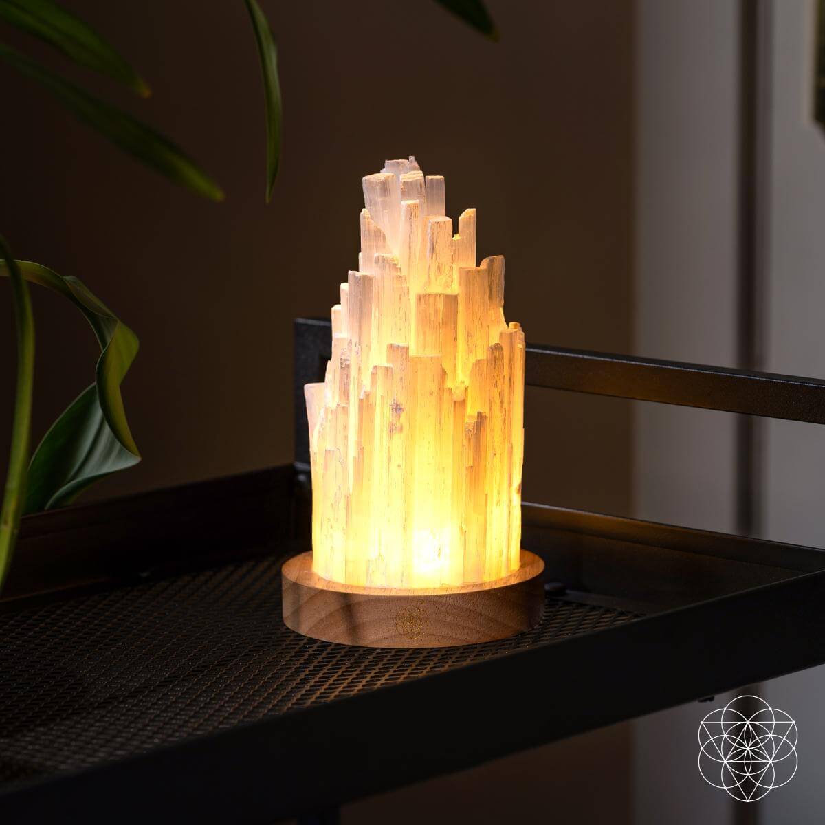 Selenite Night Lamp - 2 Pounds of Healing Crystal Light for Home Decor and Wellness